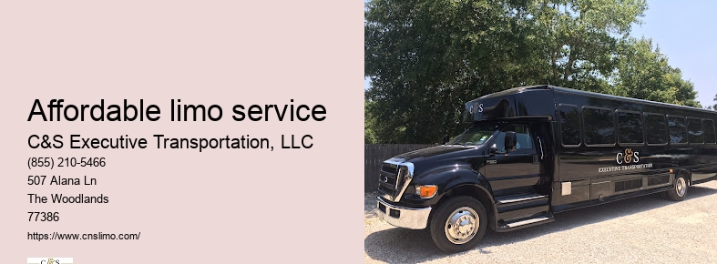 Affordable limo service